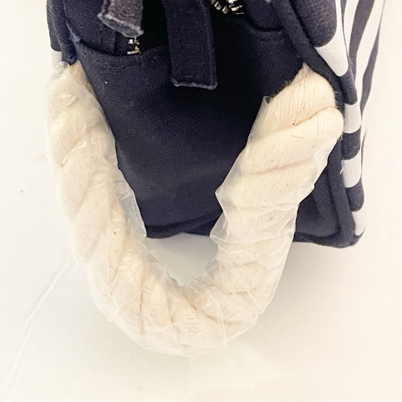 JPG Jean Paul Gaultier Men's Blue Nautical Stripe Pouch Toiletry Bag Case Travel - Picture 3 of 5